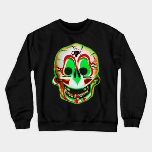 Spider Headed Smiling Skull Crewneck Sweatshirt